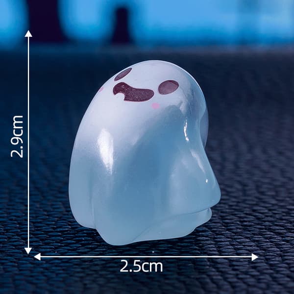 1 stk. Figur Figur Lysende Miniature Sjov Spøgelse Halloween Landskab A4