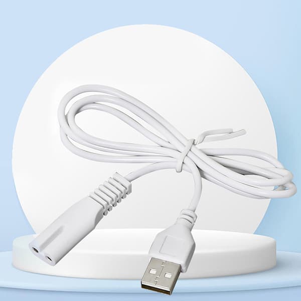 USB kaapelin latauslinja, 5 V taskulamppuparranajokone black