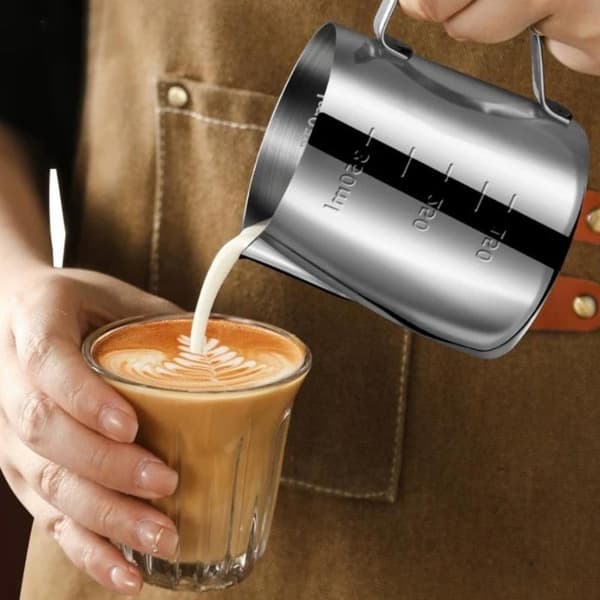 350ml/600ml mælkeskummerkande i rustfrit stål Espresso Pull Flow 350ML