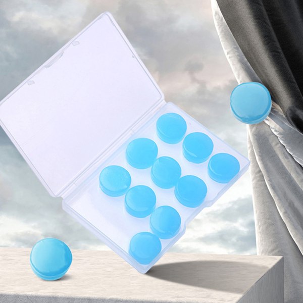 12 kpl silikoniset korvatulpat melua vaimentavat unta vaimentavat Blue