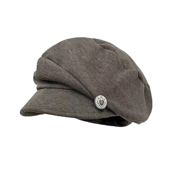 Retro Litterär Molnbasker Hatt Kvinnor Vinter Höst Casual Vers 02