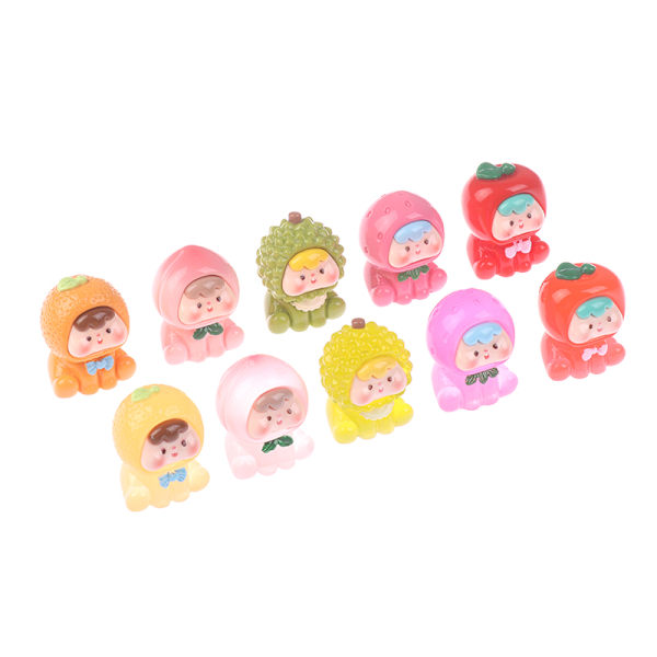 Frugt Noctilucous Miniature Figurine Resin Håndværk DIY Bil Inter A3