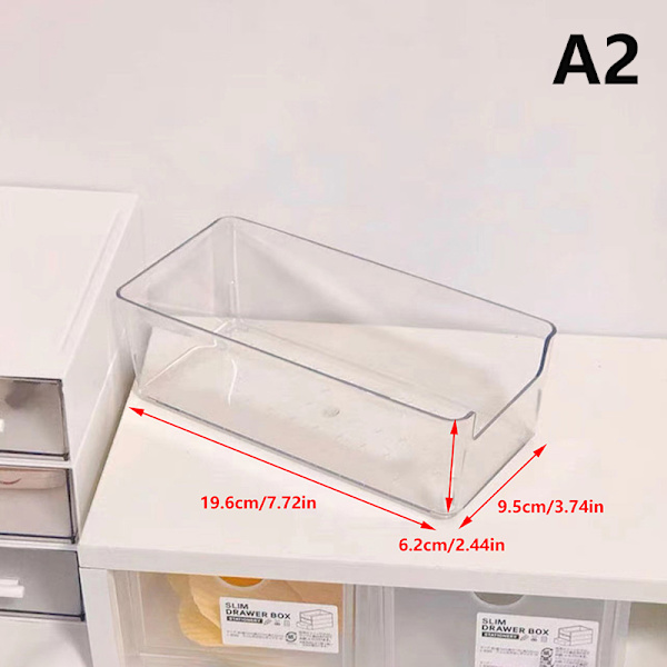 Akryl opbevaringsboks skrivebord kosmetik transparent plastikboks D A3