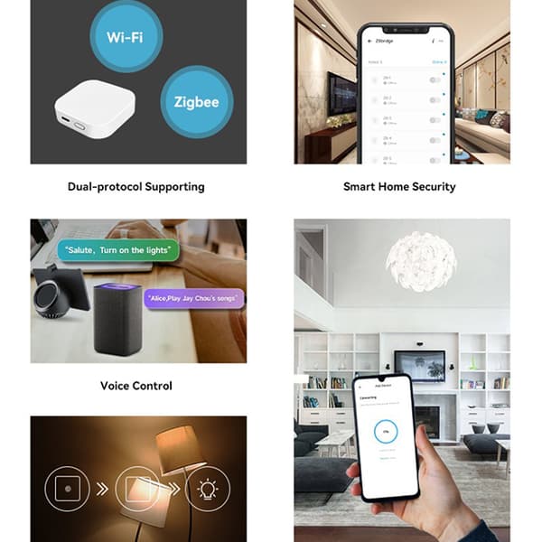 EWelink Zigbee Trådlös Smart Sensor Bärbar Liten Temperatur A4