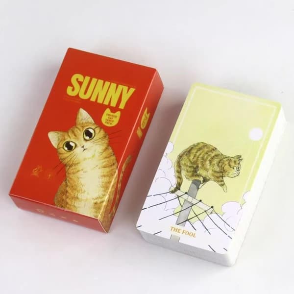 78 stk. White Cat Deck komplett sett NIMN-kort spådomsspill for A2