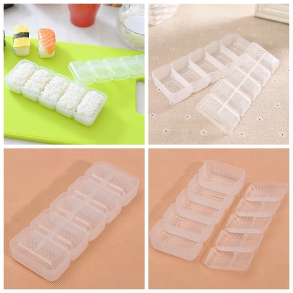 Japan Nigiri Sushi Form Risbolde 5 Ruller Maker Non Stick Press