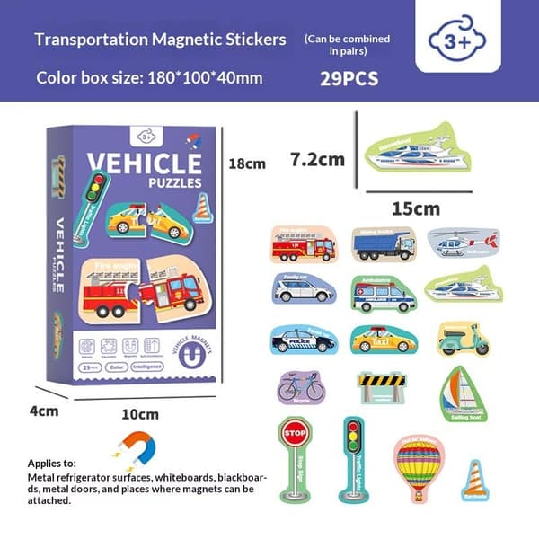 78 st kylskåpsmagneter Montessori magnetiska bokstäver bokstavsspel traffic
