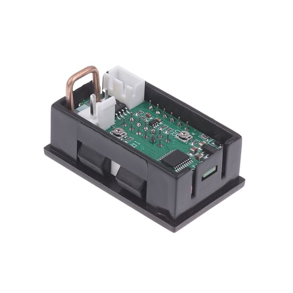 4-cifret 5-leder Mini Digital Voltmeter Ammeter DC 100V 10A Voltm