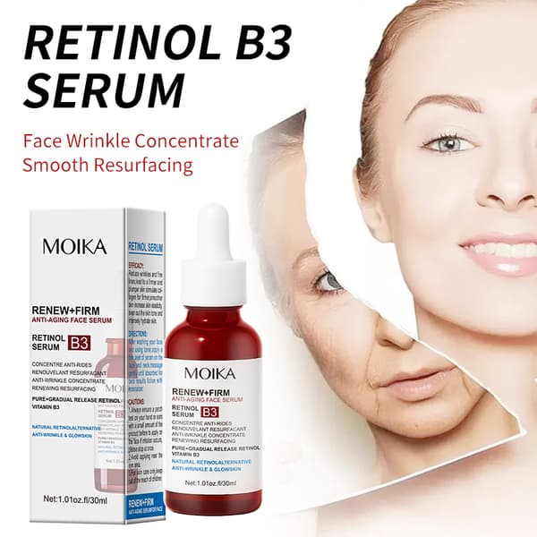 MOIKA Retinol Ansigts Serum Med Vitamin B3 Ansigts Serum Til Linjer 30ml