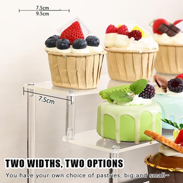 Figur Holdbar Akryl Display Stand Legetøjsopbevaring Figur Display Transparent A