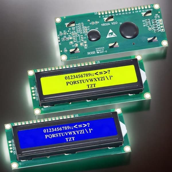 1 stk LCD1602-modul blågrønn 16x2 tegn LCD-skjermmodul A2