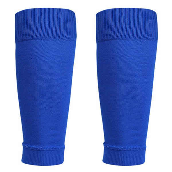 1 Par Elasticity Soccer Shin Guards Kids Tenåringer Sokker Blue