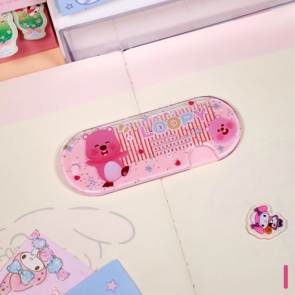 Folding Comb Beauty Cartoon Folding Comb Styling Tool Hair Acce I