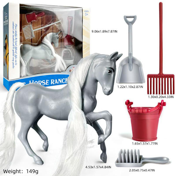 Ranch Häst Modell Leksaker Gray