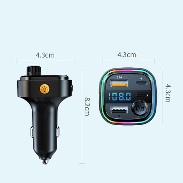Bluetooth Handsfree FM-sender Bilradio C26 Bilradio Bil