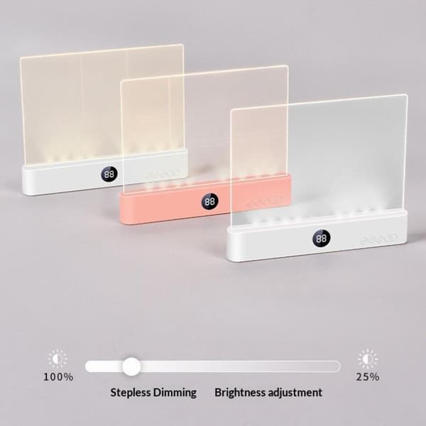 Leselampe Boklys Oppladbar Klar LED Flat Leselampe A2