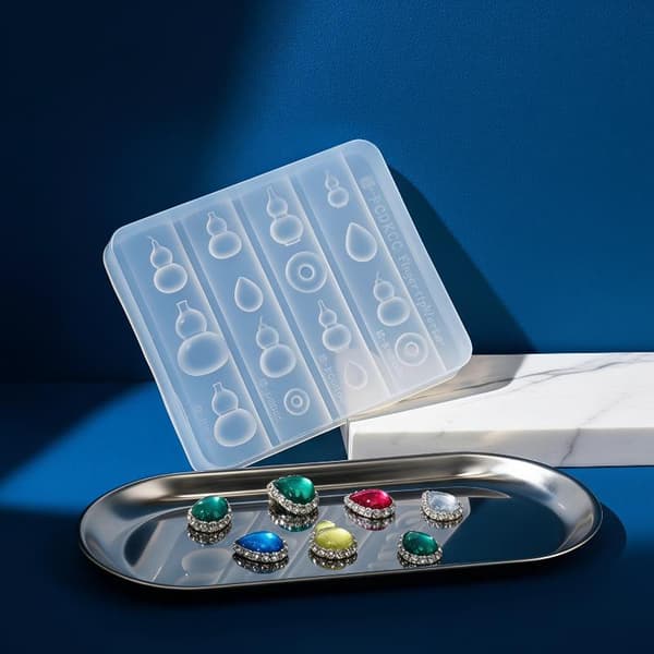 Silikon Nail Art Formar Non-Stick Återanvändbara För Pumpa Tårdroppe N