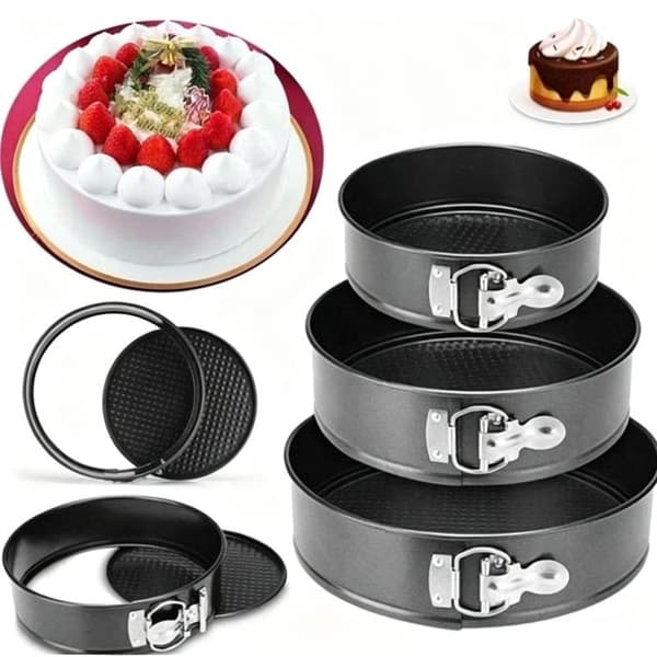 3-i-1 sett non-stick kakeform 3-lags kakeform bakeform A1