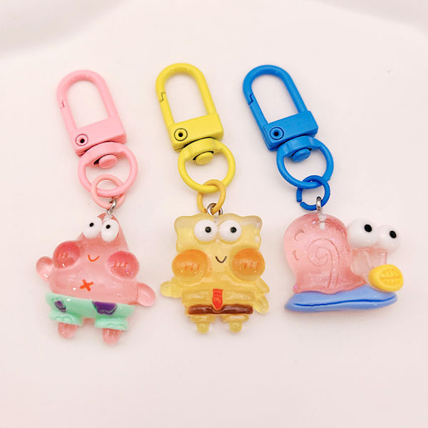 1 kpl Kawaii Spongebobed Patrick Star -avaimenperä ja sarjakuvareppu 03