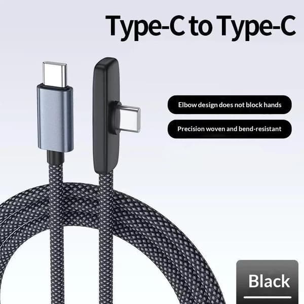 90 graders typ C-kabel 100W snabbladdning dataöverföringskablar 100cm