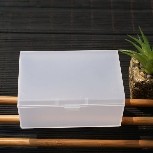 Mini Plastic Box Rektangulær Box Translucent Box Packing Box St 11x7.5x4.5cm