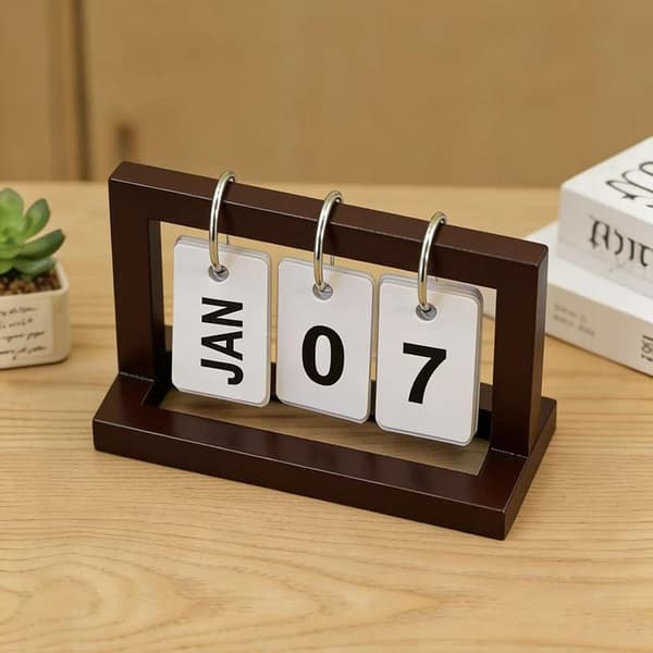 Kreativ Mini Kalender Soveværelse Simulation Lille Skrivebordskalender F A2