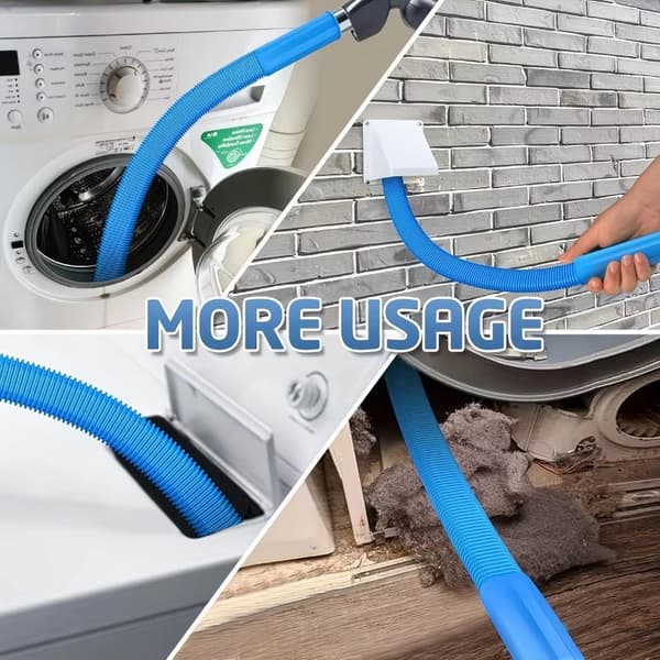 Fleksibel Silikone Universal Adapter Tørretumbler Fnugfjernelse Støvsuger H A