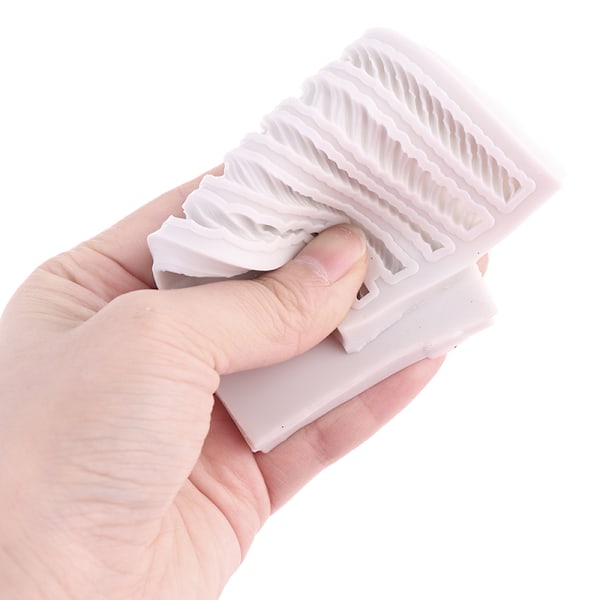 Silikonform DIY sjokoladekakeform Fem linjer tauform Bak
