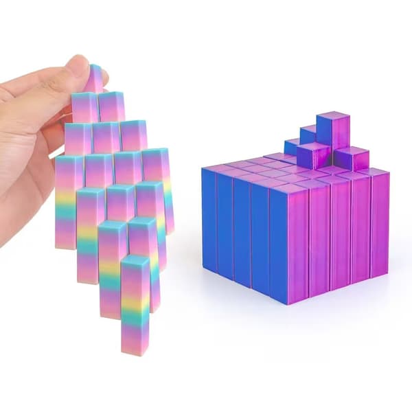 3D-printet terning Fidget Toy Terning Roterende Stressafslappende A6