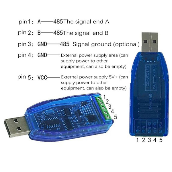 Industriell USB til RS485 422 omformer oppgraderingsbeskyttelse RS485 B