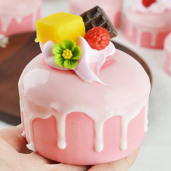 Frugtcreme-simulationskage Langsomt stigende Squishy Dessert Fidget A5