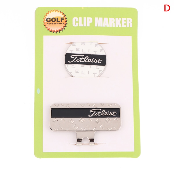 Golf Marker Magnet Golf Tilbehør Cap Hat Marker Clip Accessori D