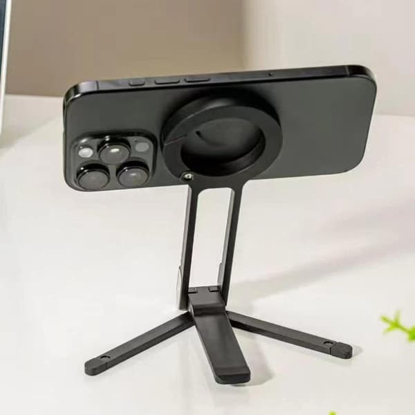 Magnetisk stativ telefonholder i legering, foldbar bærbar holder, mult A1