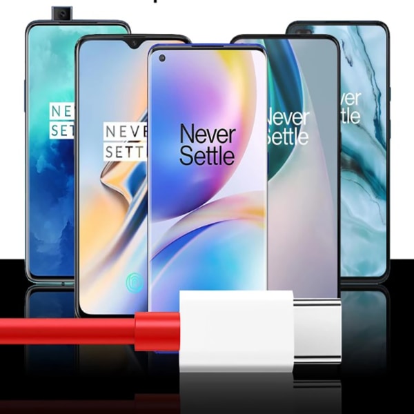 Kannettava alkuperäinen Oneplus 8tpro Warp Charge Type-C Dash -kaapeli 3M