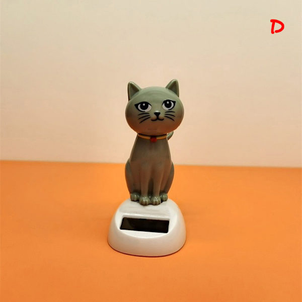 Solar Dancing Toy e Cat Solcelledrevet Swinging Cat Dashboard Eller D