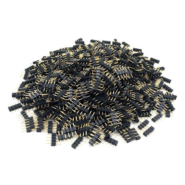 10 stk/parti 4 Pins RGB-kontakt Adapterpinne hanntype dobbel 4pins