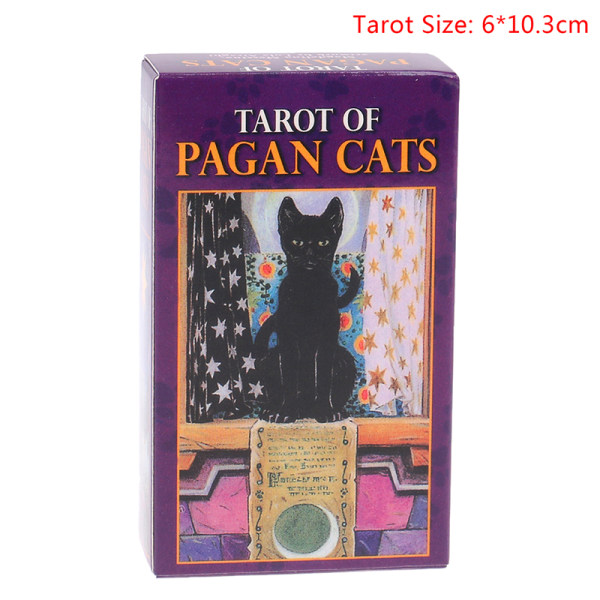 Tarot Of Pagan Cats Oracle-kort for engelsk festspill
