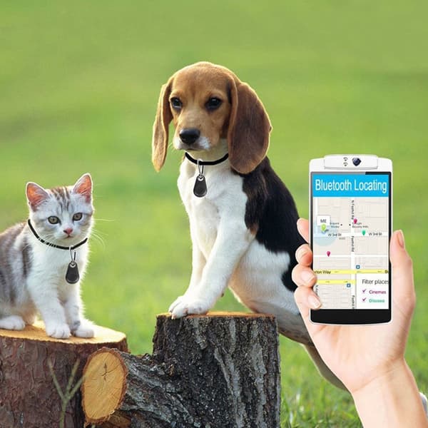 Vanndråpe Bluetooth Anti-tapt Tracker Toveis kjedeobjektfinne Black