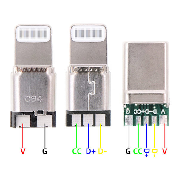 Pikalataus Type-C USB 5A urosliittimen hitsaus USB OTG D:llä A3
