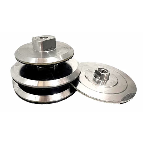1PC Aluminium Bakplattor 4 tums Bakplatta för Diamantpolering A3