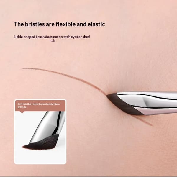 3 st uppgraderad Blade Eyeliner Brush Ultra Thin Fine Angle Flat De