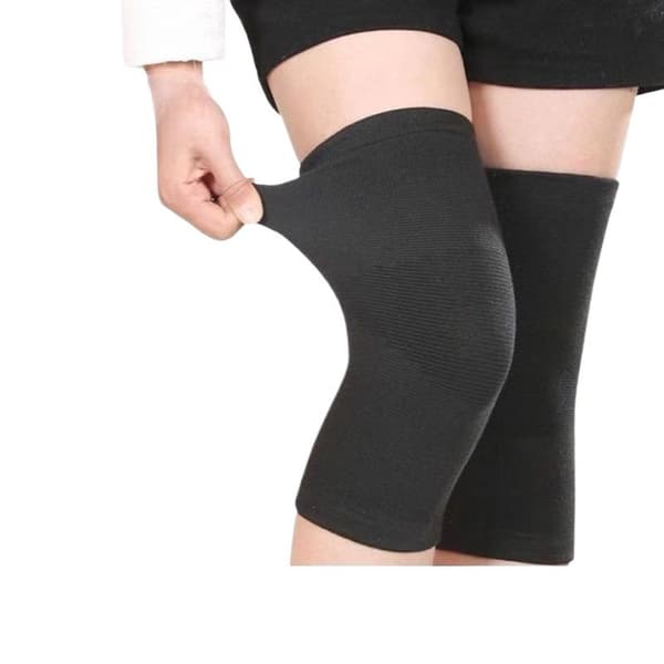 Elastiska knäskydd 2st/par Polyester Bomull Halkfria Sport Fi one pair