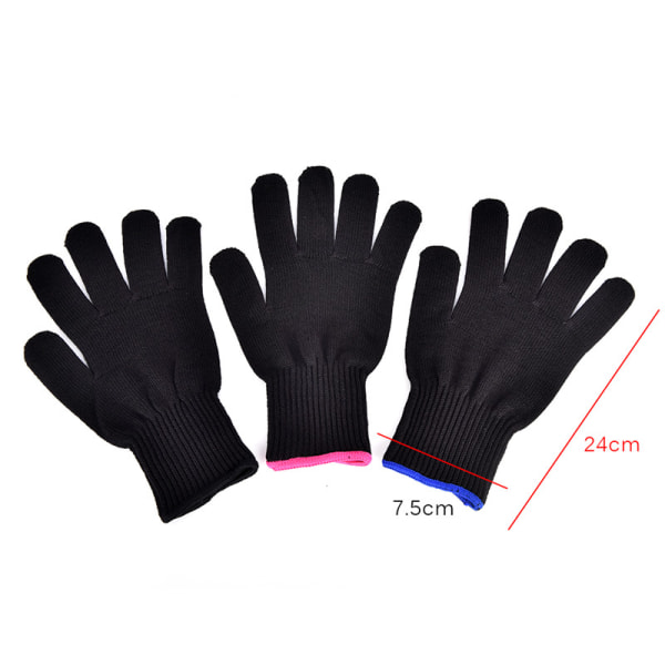 1 St. Värmebeständig handske Hårstylingverktyg för rak curling Black
