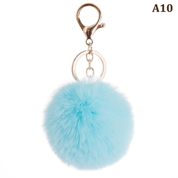8cm e Key Pehmeä Fluffy Fur Ball Avaimenperä Fluffy Avaimenperät Trink A5