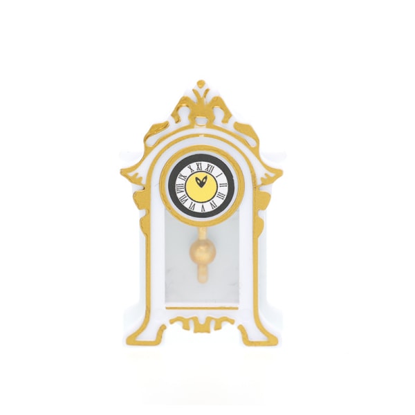 1:12 Dollhouse Miniature European Clock Herätyskello Seisova Cl