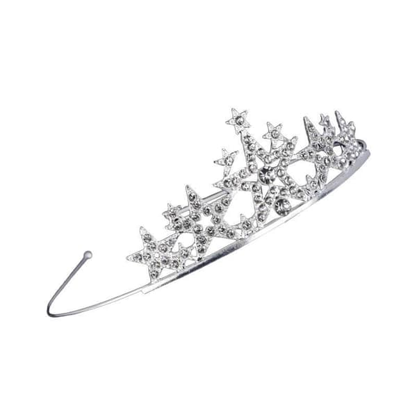 Prinsesskrona för flickor Rhinestone Crystal Pannband Brud Huvud A20