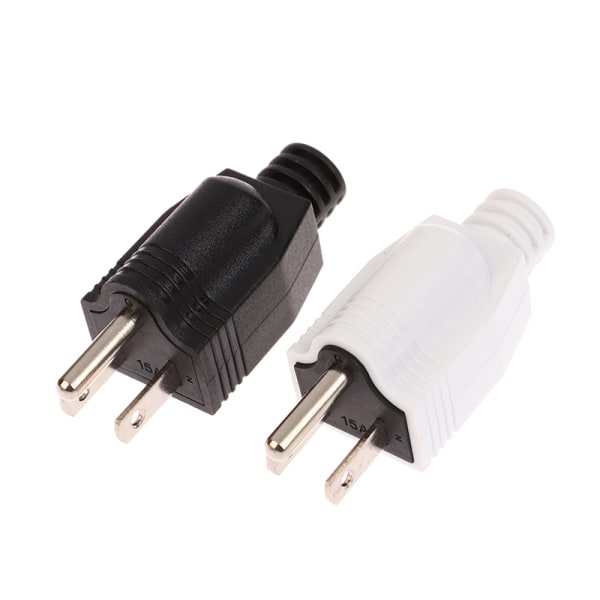 Avtakbar plugg 5-15P AC Elektrisk strøm hannpluggadapter White