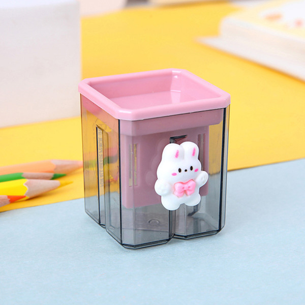 Blyantspisser Small e Cartoon To-hullssliper Blyant Kawa A1