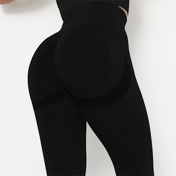 Kvinnor High Waist Leggings För Fitness Dam Gym Sport Legging Black 40KG-60KG