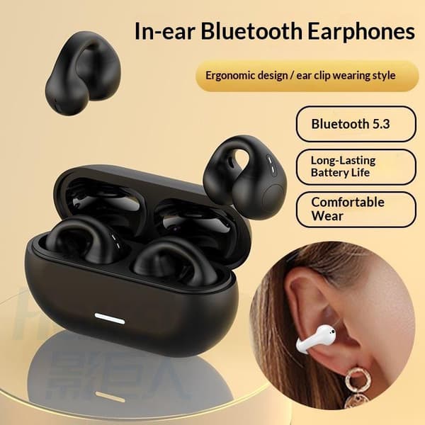 T75 Fone Bluetooth Headset 5.3 Trådlösa Benledningshörlurar White